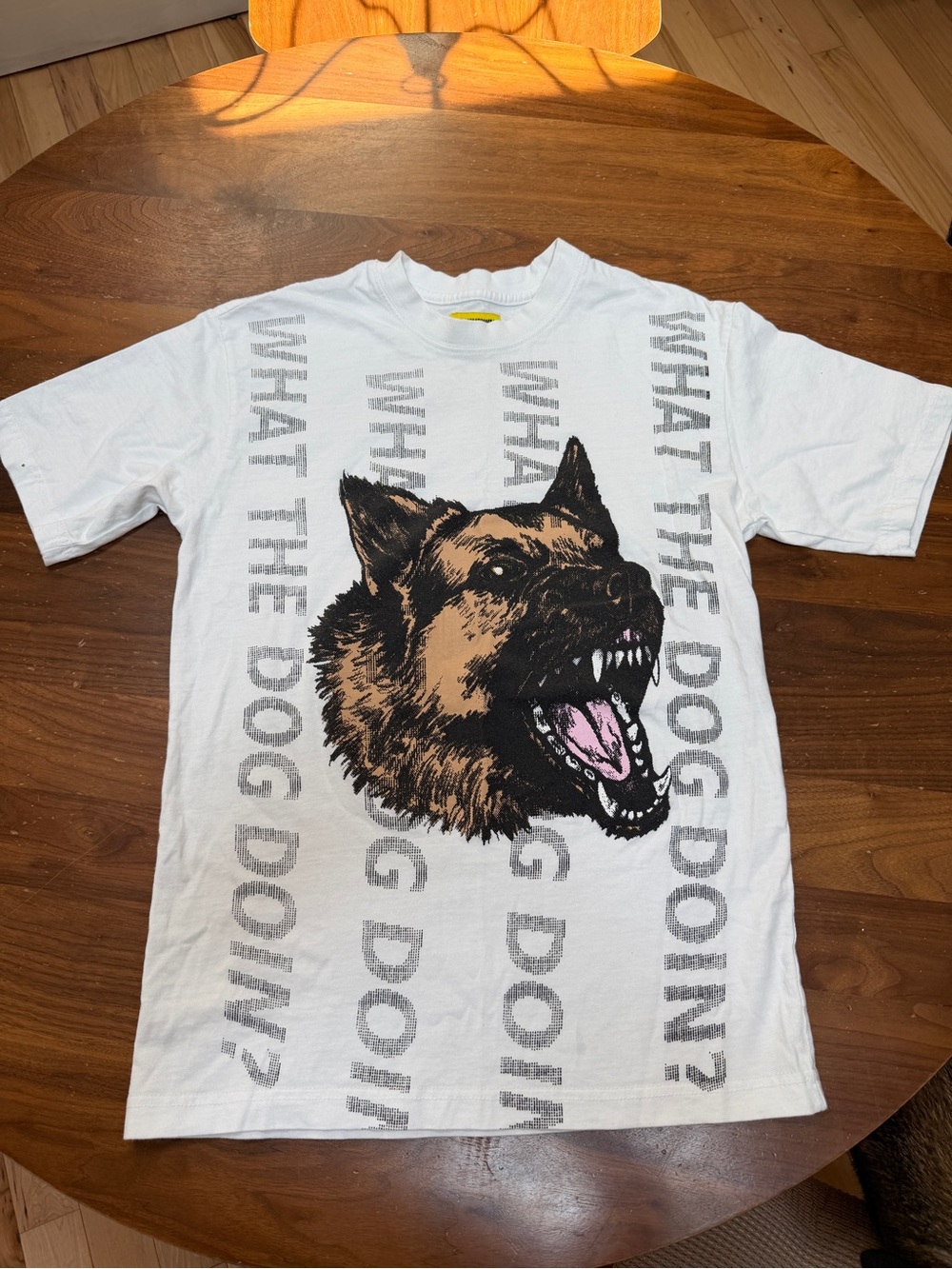 Chinatown Market White Graphic Dog Short-Sleeve Tee with Bold Canine Print